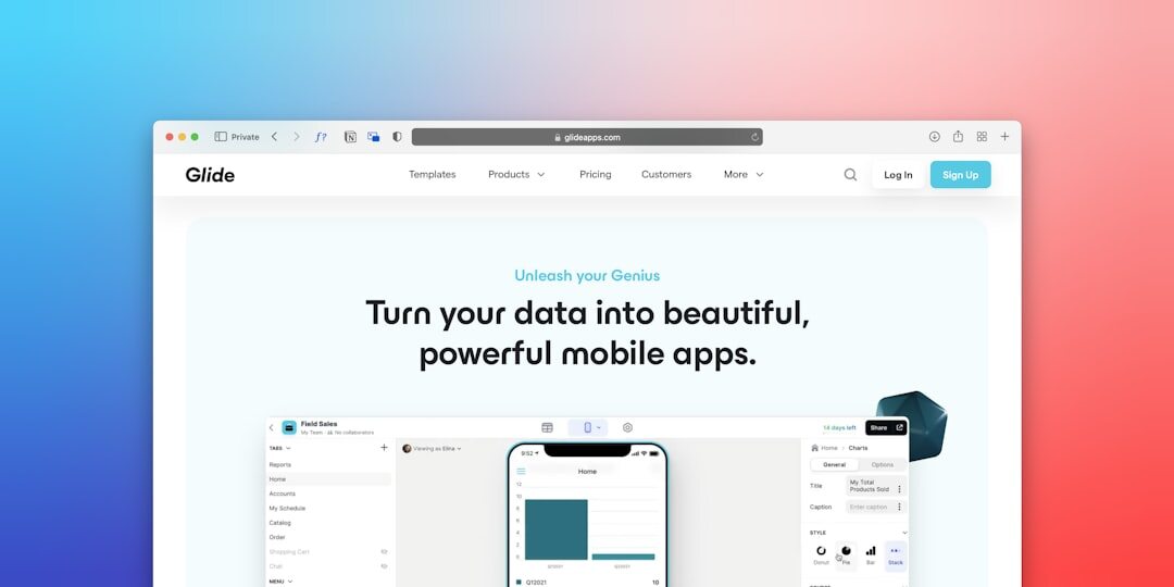 clean web design layout